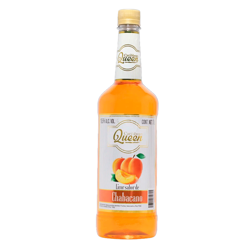 Licor Caribean Queen Durazno Chabacano 1L