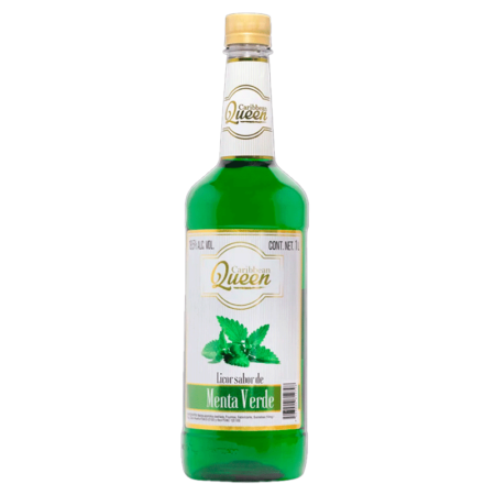 Licor Caribean Queen Menta Verde 1L
