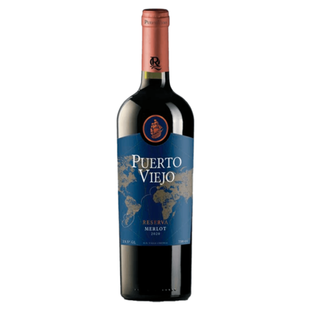 Vino Tinto Puerto Viejo Merlot Reserva 750ml